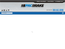 Tablet Screenshot of pacbrakeoem.com